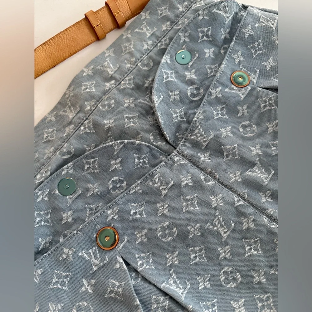 LOUIS VUITTON Monogram Denim Daily GM ~ EUC w/LV Dust Bag - Picture 3 of 16